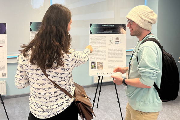 Students were grouped with peers from other universities for the pitch competition, giving them the opportunity to collaborate with teammates from different cultures.